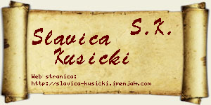 Slavica Kusicki vizit kartica
